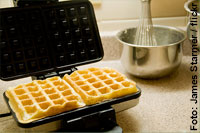 Eckige Waffeln im Doppel-Waffeleisen
